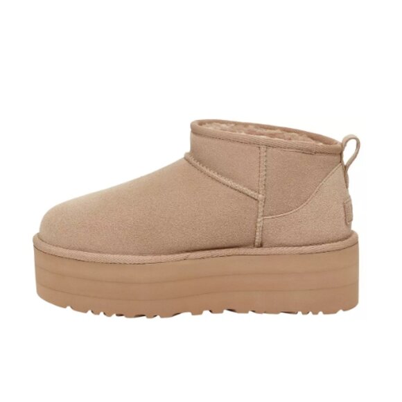 Women's UGG Classic Ultra Mini Platform (Sand) Boots - NEW! - Picture 4 of 6